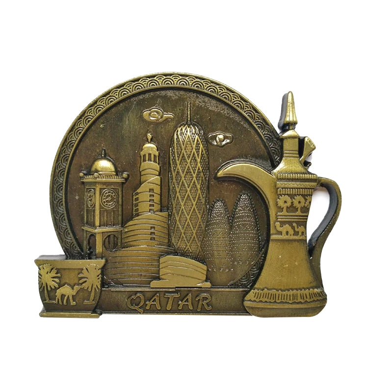 ELECTROPRIME Architectural Landscape Metal Magnetic Refrigerator Stickers Home Decoration(Qatar)