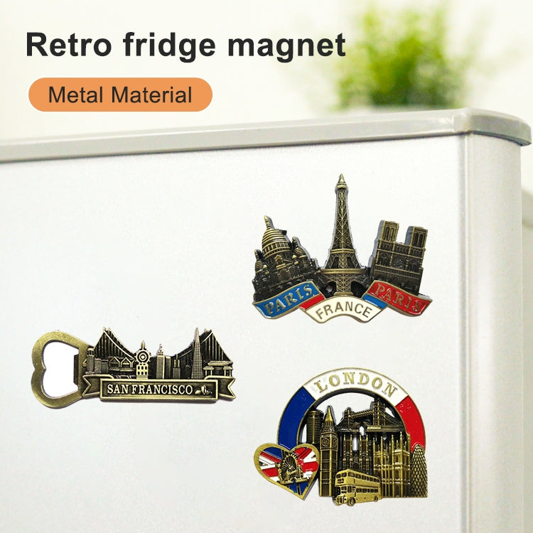 ELECTROPRIME Architectural Landscape Metal Magnetic Refrigerator Stickers Home Decoration(Qatar)