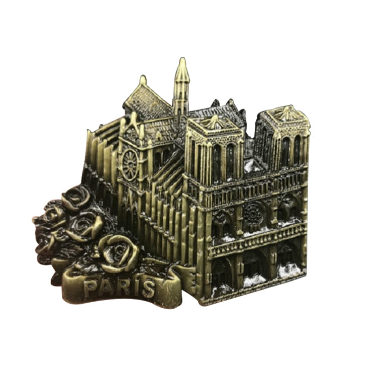 ELECTROPRIME Architectural Landscape Metal Magnetic Refrigerator Stickers Home Decoration(Notre Dame De Paris)