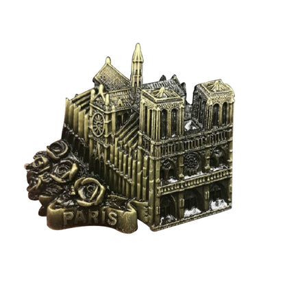 ELECTROPRIME Architectural Landscape Metal Magnetic Refrigerator Stickers Home Decoration(Notre Dame De Paris)