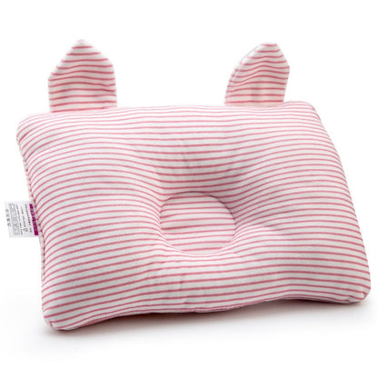 ELECTROPRIME Baby Shaping Pillow Prevent Flat Head Infants Bedding Pillows for Baby Newborn Boy Girl(Pink)
