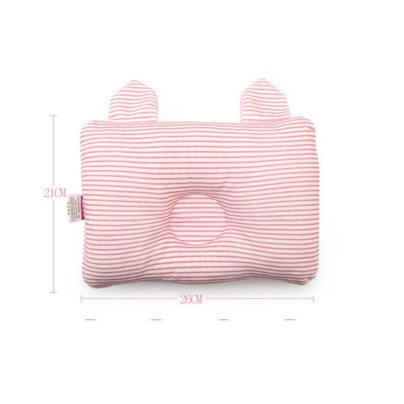 ELECTROPRIME Baby Shaping Pillow Prevent Flat Head Infants Bedding Pillows for Baby Newborn Boy Girl(Pink)