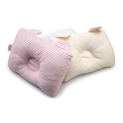ELECTROPRIME Baby Shaping Pillow Prevent Flat Head Infants Bedding Pillows for Baby Newborn Boy Girl(Pink)
