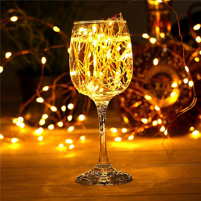 ELECTROPRIME 22m 200 LEDs Solar Powered Home Garden Copper Wire String Fairy Light Outdoor Christmas Party Decor Strip Lamp with 8 Modes(White Light)