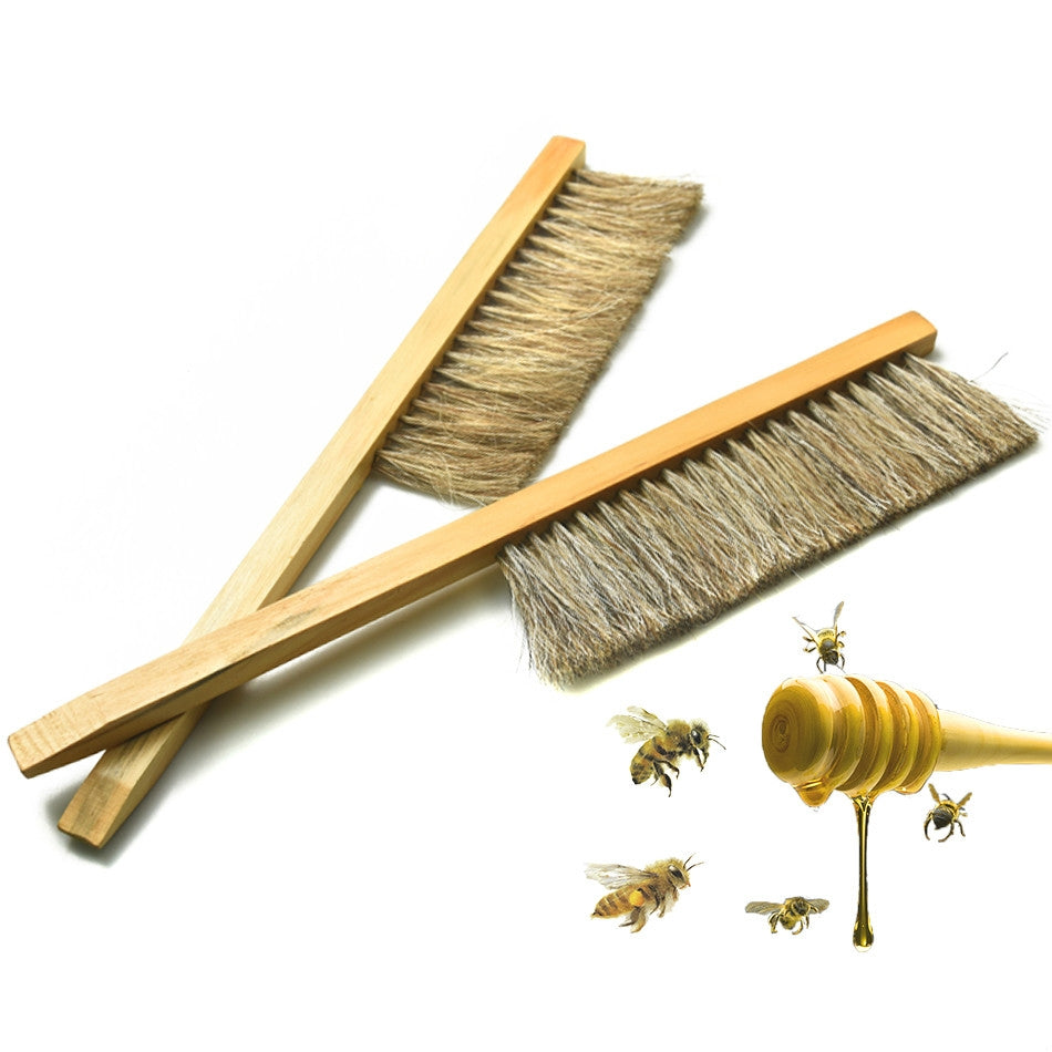 ELECTROPRIME Double-row Pig Hair Bee Sweep Bee Brush Sweep Bee Brush