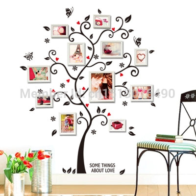 ELECTROPRIME 3D DIY Removable Photo Tree PVC Wall Stickers Mural Art Home Decor