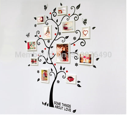 ELECTROPRIME 3D DIY Removable Photo Tree PVC Wall Stickers Mural Art Home Decor