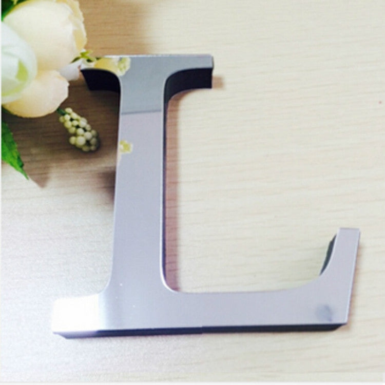 ELECTROPRIME 2 PCS Home Decoration Creative Personality English Letters Acrylic Mirror 3D DIY Wall Stickers(L)