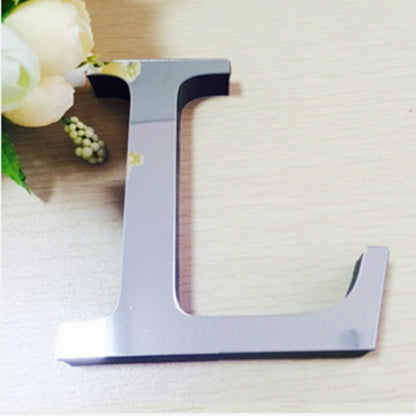 ELECTROPRIME 2 PCS Home Decoration Creative Personality English Letters Acrylic Mirror 3D DIY Wall Stickers(L)