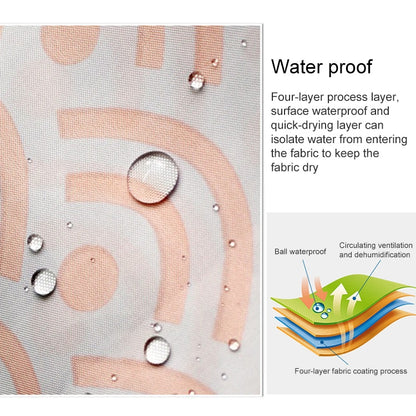 ELECTROPRIME Geometric Shower Curtain Waterproof Bath Bathroom Curtain, Size:With 100 x Height 200cm