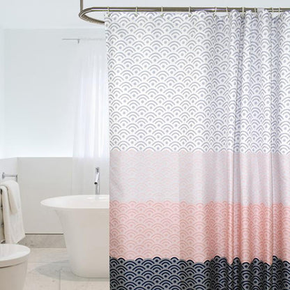 ELECTROPRIME Geometric Shower Curtain Waterproof Bath Bathroom Curtain, Size:With 120 x Height 200cm