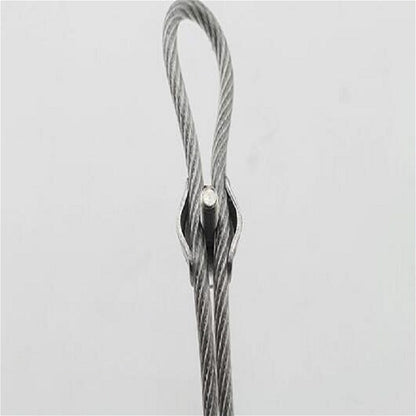 ELECTROPRIME 5 PCS 304 Stainless Steel Plate Single Clip Double Clamp Wire Rope Clamp, Specification:M4, Style:Double Clip