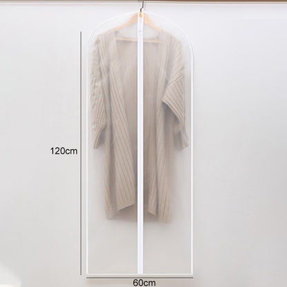 ELECTROPRIME 2 PCS Transparent Wardrobe Storage Bags Cloth Hanging Garment Suit Coat Dust Cover with Zipper