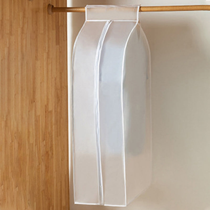 ELECTROPRIME PEVA Three-dimensional Dustproof Cloth Cover Bags Hanging Storage Bag Waterproof Cover(White)