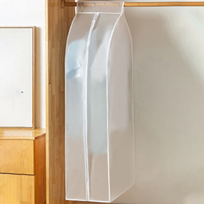 ELECTROPRIME PEVA Three-dimensional Dustproof Cloth Cover Bags Hanging Storage Bag Waterproof Cover(White)