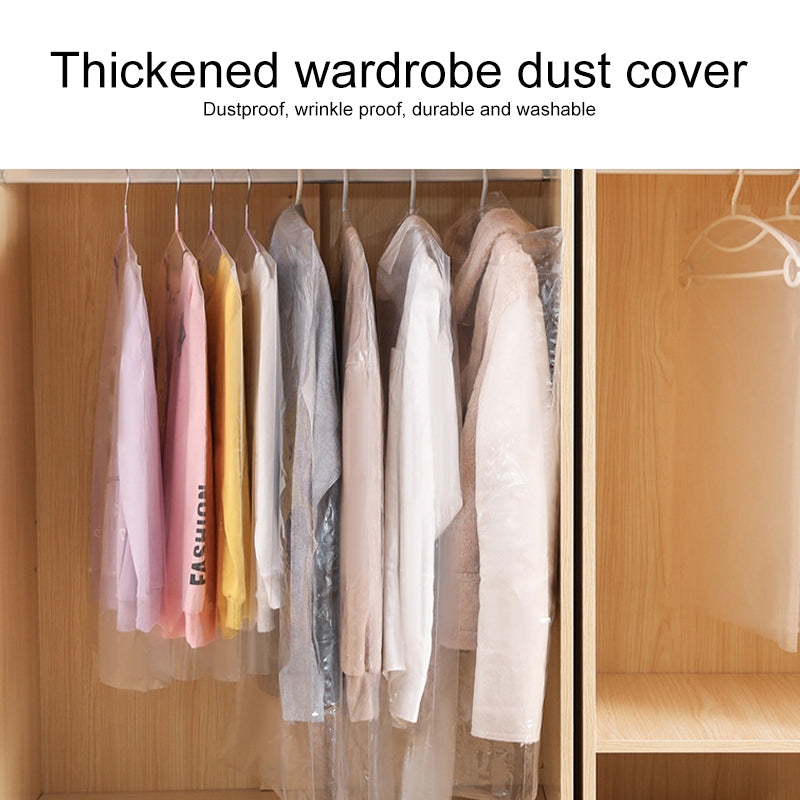 ELECTROPRIME 100 PCS Disposable Transparent Clothes Dust Bag Dust Cover, Size:60x100cm, Thickness:PP 4 Wires