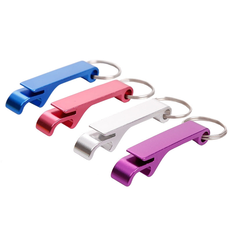 ELECTROPRIME 5 PCS Aluminum Wine Bear Bottle Opener Ring Keychain Key Chain, Random Color Delivery