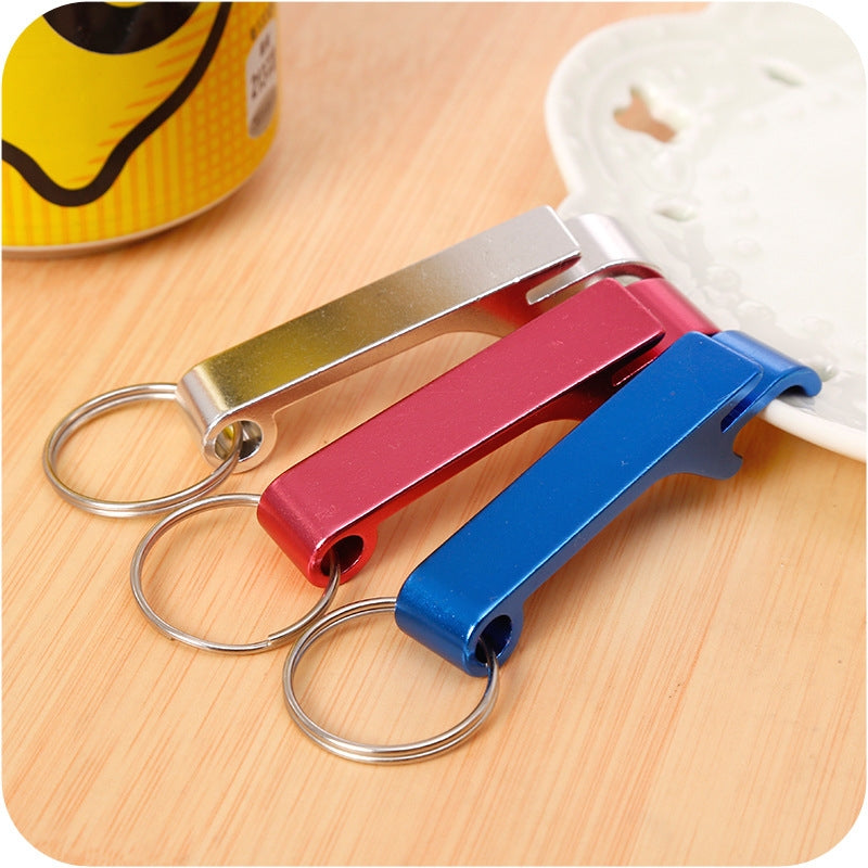 ELECTROPRIME 5 PCS Aluminum Wine Bear Bottle Opener Ring Keychain Key Chain, Random Color Delivery