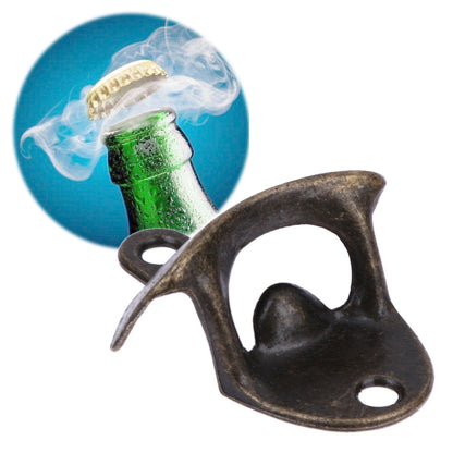 ELECTROPRIME 2 PCS Vintage Bottle Opener Wall Mounted Wine Beer Opener(Antique Bronze)