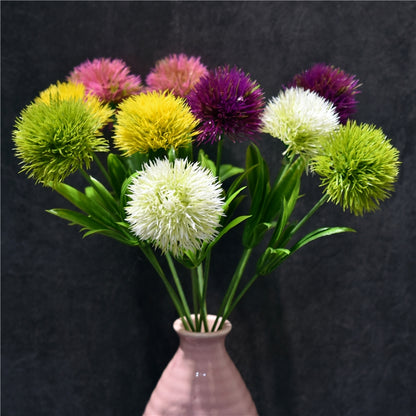 ELECTROPRIME 10 PCS Artificial Flowers Dandelion Plastic Flower Wedding Home Valentine Decoration(Purple)