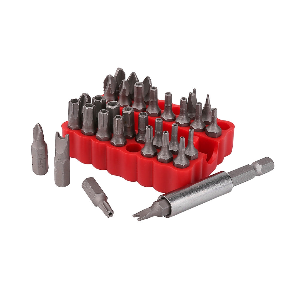 ELECTROPRIME 33 in 1 Electric Screwdriver Safety Bit Set with Magnetic Extension Drill Holder
