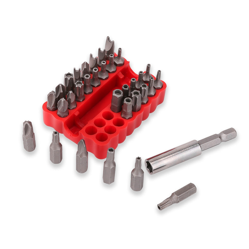 ELECTROPRIME 33 in 1 Electric Screwdriver Safety Bit Set with Magnetic Extension Drill Holder