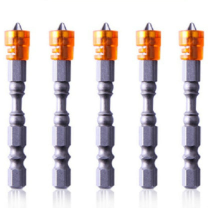 ELECTROPRIME 5 PCS  65mm Magnetic Coil Alloy Steel Cross Bit Single Head Electric Drill Electric Screwdriver Head(Orange)
