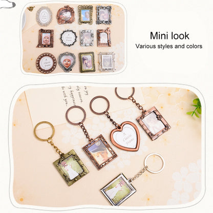 ELECTROPRIME 2 PCS Creative Metal Vintage Photo Frame(Butterfly Round)