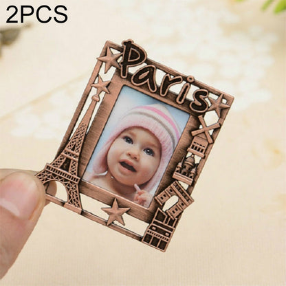 ELECTROPRIME 2 PCS Creative Metal Vintage Photo Frame(Paris)