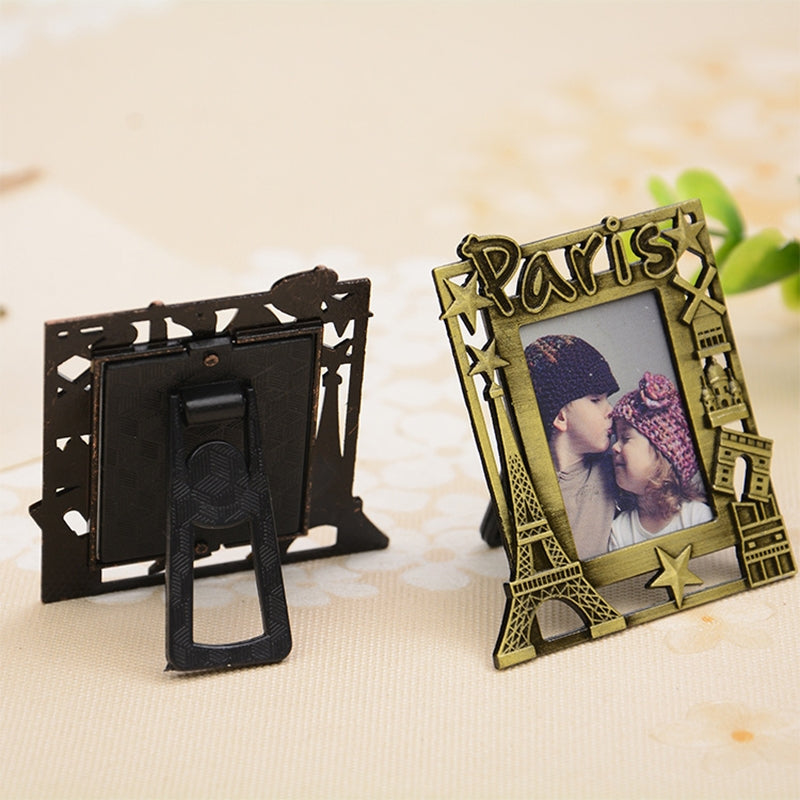 ELECTROPRIME 2 PCS Creative Metal Vintage Photo Frame(Square Keychain)