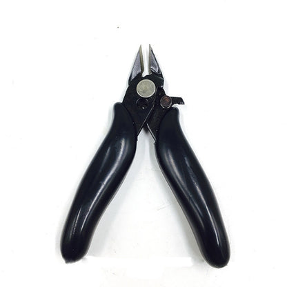ELECTROPRIME Stainless Steel Mini Electronic Water Cut Pliers Electrician Repair Tools, Color:Black