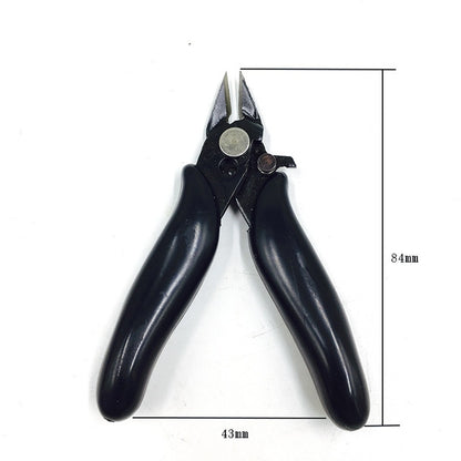 ELECTROPRIME Stainless Steel Mini Electronic Water Cut Pliers Electrician Repair Tools, Color:Black