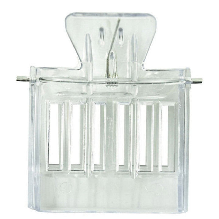 ELECTROPRIME 2 PCS  Plastic Book Clip Type Bee King Cage Beekeeping Tool