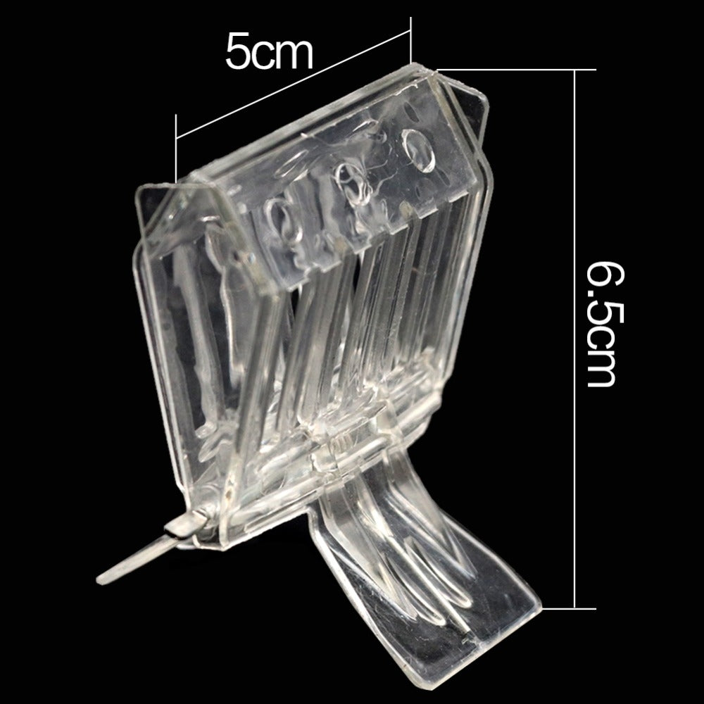 ELECTROPRIME 2 PCS  Plastic Book Clip Type Bee King Cage Beekeeping Tool