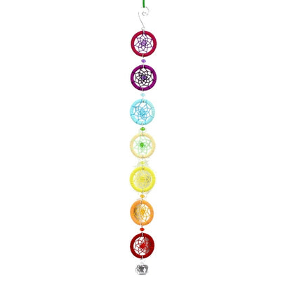ELECTROPRIME Creative Hand-Woven Crafts Colorful Small Ring Series Dream Catcher Home Car Wall Hanging Decoration