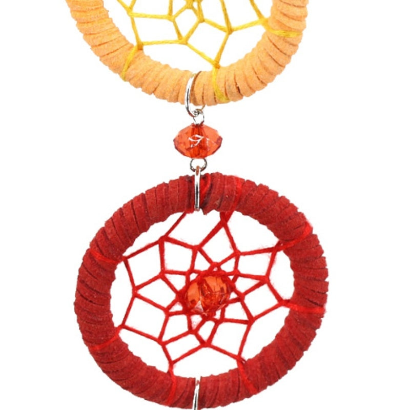 ELECTROPRIME Creative Hand-Woven Crafts Colorful Small Ring Series Dream Catcher Home Car Wall Hanging Decoration