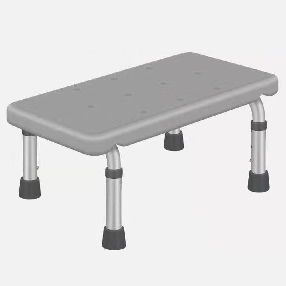 ELECTROPRIME Lightweight Non-slip Mat Shower Stool Safety Step Stool(Gray)