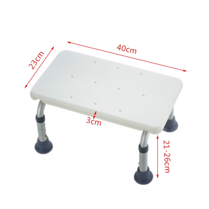 ELECTROPRIME Lightweight Non-slip Mat Shower Stool Safety Step Stool(Gray)
