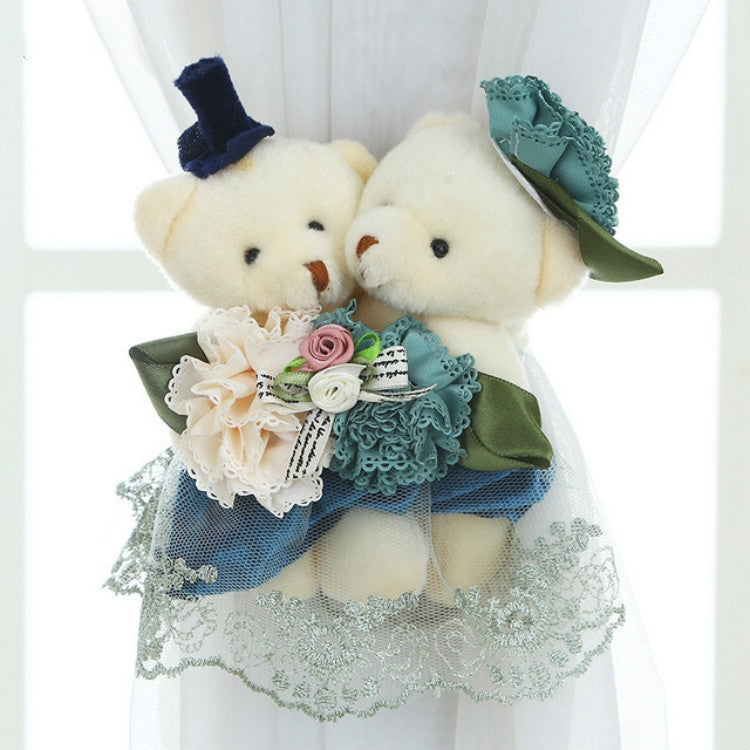 ELECTROPRIME Cartoon Little Bear Curtain Buckle Curtain Strap(Carnation Green)