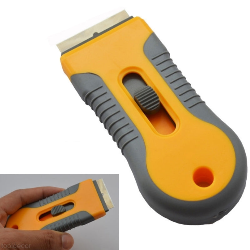 ELECTROPRIME 3 PCS Plastic Handle Razor Architectural Glass Remover Blade