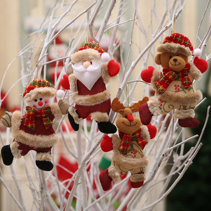 ELECTROPRIME Christmas Ornaments Gift Santa Claus Snowman Dancing Pendant Tree Toy Doll Hang Decorations( Santa Claus)