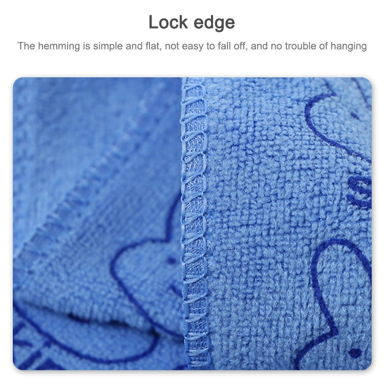 ELECTROPRIME 25*50cm Cute Baby Kid Towel Face Microfiber Absorbent Drying Bath Beach Towel Washcloth Swimwear Baby Towel Cotton Kids Towel(Dark blue)