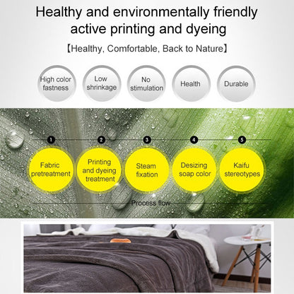 ELECTROPRIME Winter Sofa Blanket Double Thick Cashmere Coral Fleece Ofice Nap Blanket, Size:1.5x2m(Silver Grey)