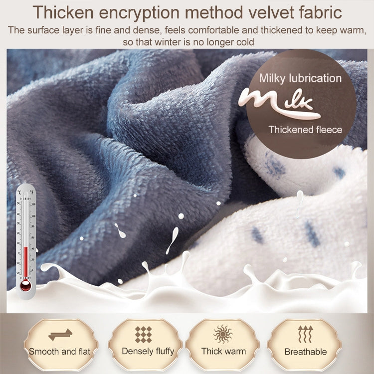 ELECTROPRIME Winter Sofa Blanket Double Thick Cashmere Coral Fleece Ofice Nap Blanket, Size:1.5x2m(Navy Blue)