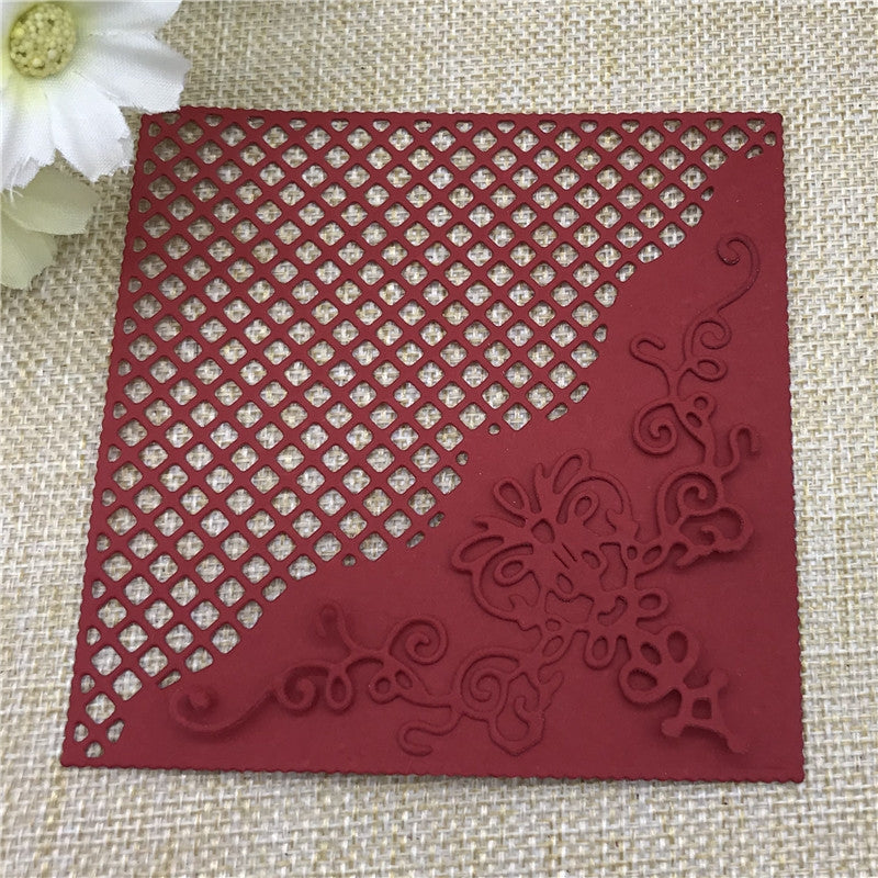 ELECTROPRIME DIY Album Card Making Tool Cutting Template Square Grid Cutting Knife