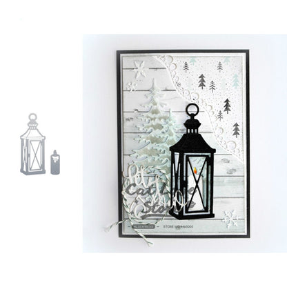 ELECTROPRIME Lantern Candle Carbon Steel Knife Mold DIY Photo Album Cutting Book Greeting Card Embossing Cutting Knife Mold