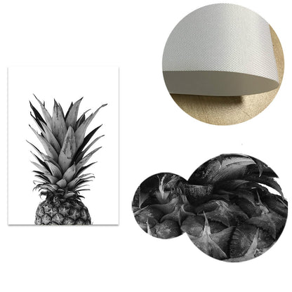 ELECTROPRIME 2pcs Modern Minimalist Pineapple Letter Frameless Decorative Painting Living Room Core, Size:20x25cm(Pineapple + English Letter)