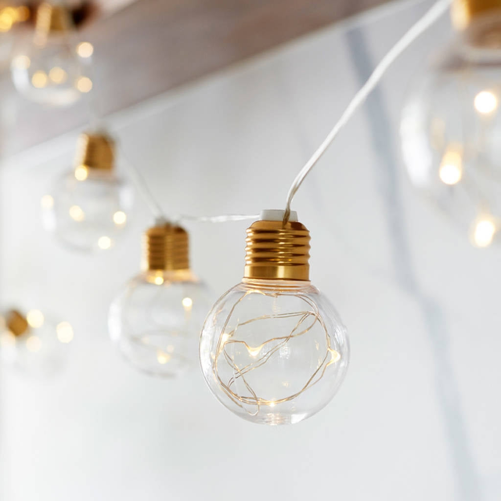 ELECTROPRIME 3m 10 LEDs G45 Copper Wire Bulb String Holiday Decoration Light