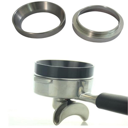 ELECTROPRIME Coffee Machine Powder Picker Powder Ring Anti-flying Powder Quantitative Ring Espresso 58mm without Magnetic Machine Accessories, Specification:58mm(Black)