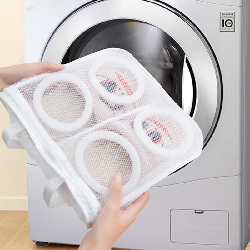 ELECTROPRIME Nylon Laundry Bag Shoe Wash Trainer Sports Sneaker Tennis Boots Laundry Mesh Washing Bag